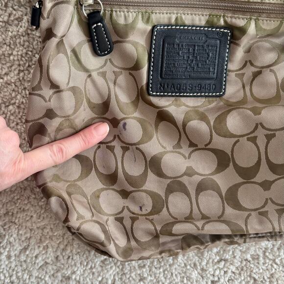 VTG Y2K Coach Soho Covertible Flap Crossbody Black Leather Bag Silver 9480 - Picture 16 of 16